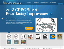 Tablet Screenshot of cityofsteubenville.us